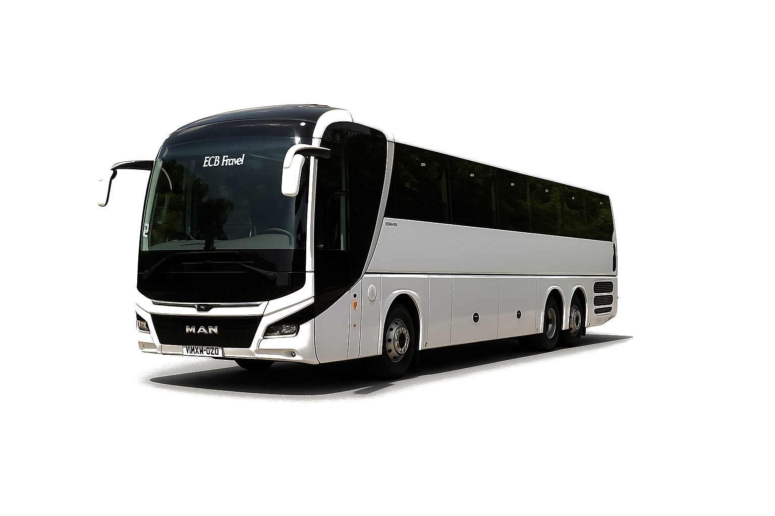 Coach rental with driver, ECB Travel